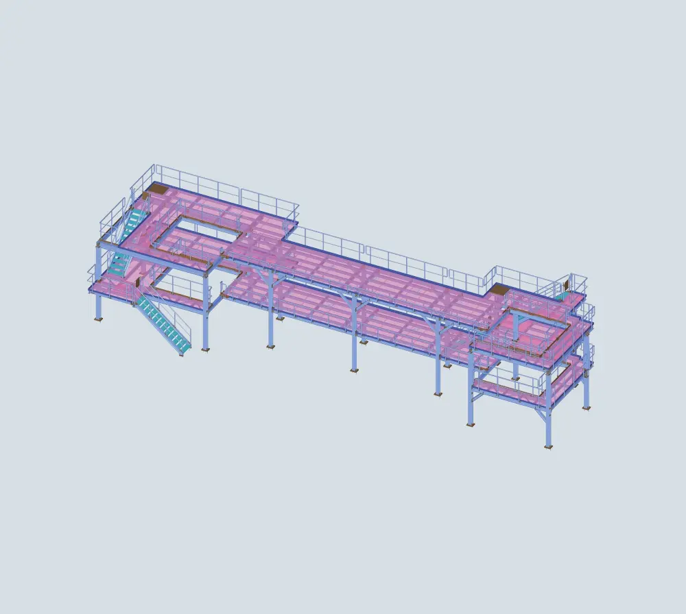 Konstrukcja wsporcza dla linii produkcyjnej KW (2)