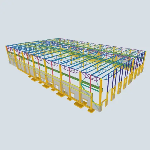 Zadaszenie hali wraz z belkami podsuwnicowymi_1 KW (2)