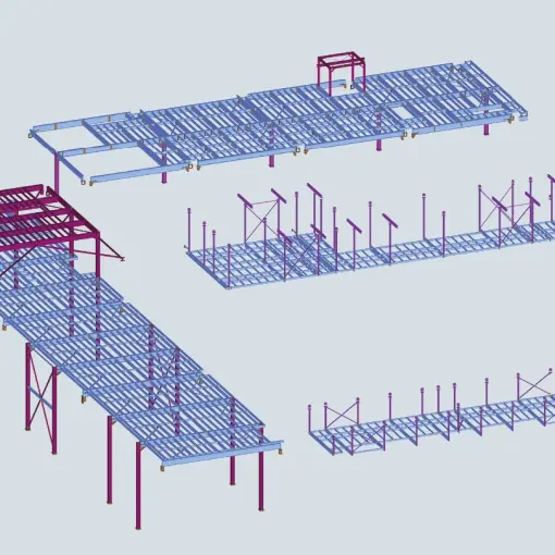 Konstrukcja wsporcza dla lakierni samochodowej (1)
