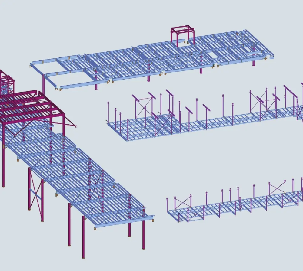 Konstrukcja wsporcza dla lakierni samochodowej (1)