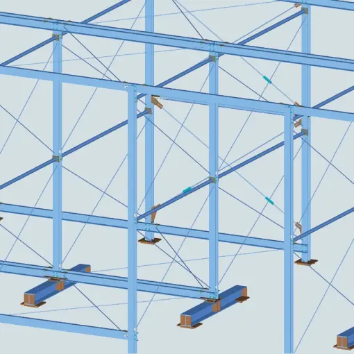 Konstrukcja regałów magazynu wysokiego składowania_2 KW